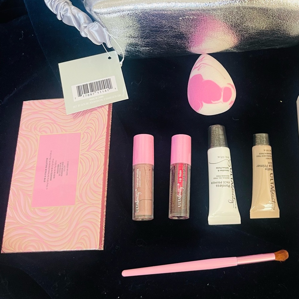 Travel size Makeup Kit and Travel bag.